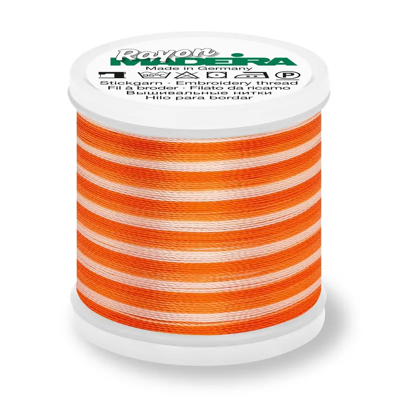 Madeira Rayon 40 Embroidery Thread 200M Multi #2022 Oranges 1