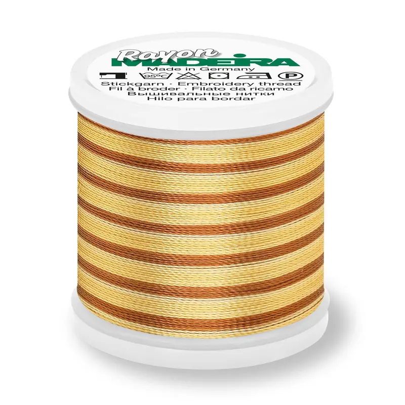 Madeira Rayon 40 Embroidery Thread 200M Multi #2023 Bright Browns 1