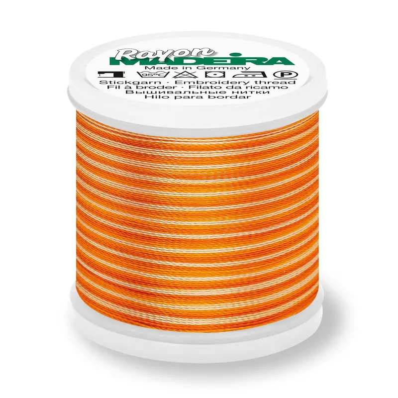 Madeira Rayon 40 Embroidery Thread 200M Multi #2053 Oranges 1