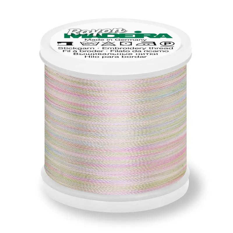 Madeira Rayon 40 Embroidery Thread 200M Multi #2101 Pastel Mint/Blue/Pink 1