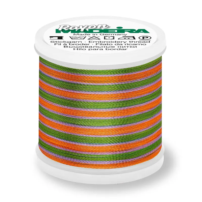 Madeira Rayon 40 Embroidery Thread 200M Multi #2143 Green/Purple/Gold 1