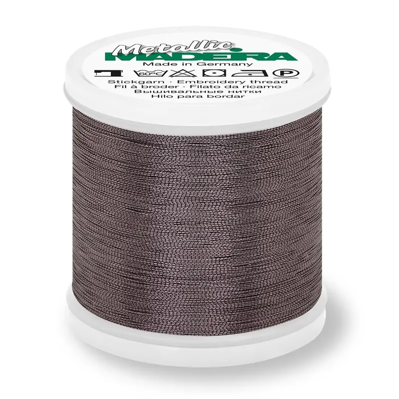 Madeira Smooth Metallic Embroidery Thread, 200M Grey 360 1