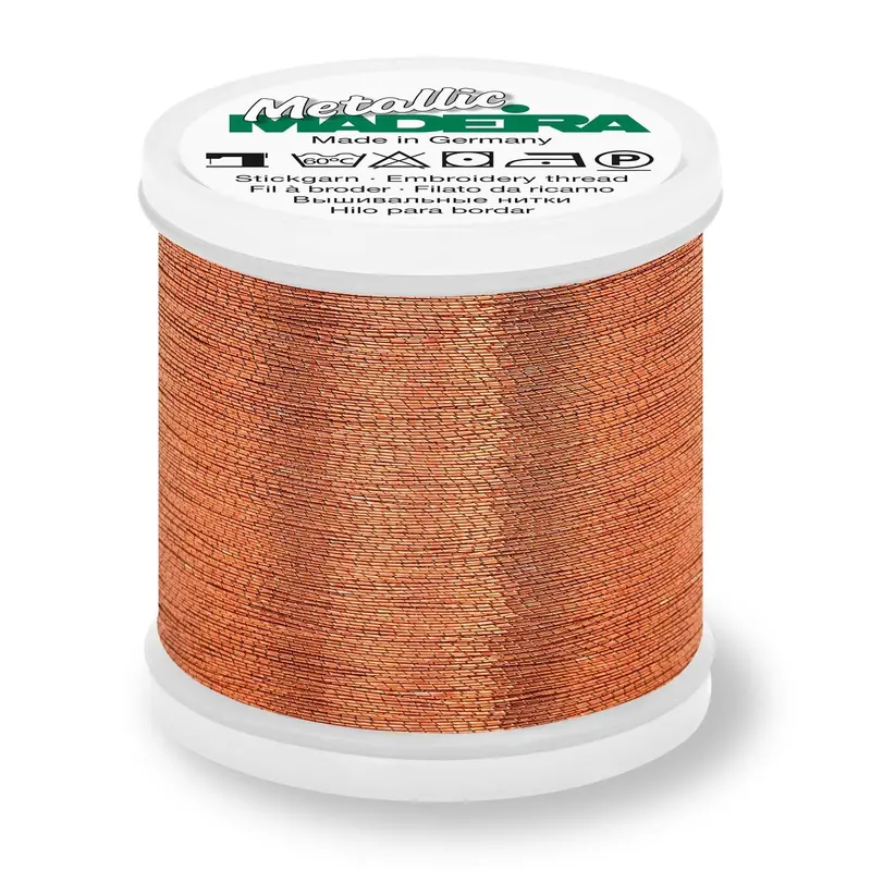 Madeira Smooth Metallic Embroidery Thread | Copper 1
