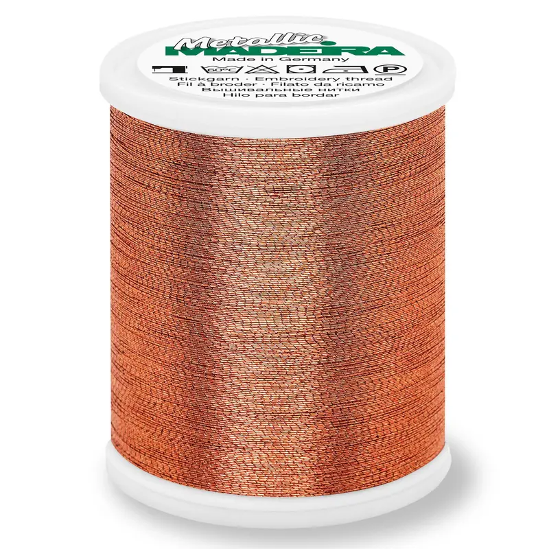 Madeira Smooth Metallic Embroidery Thread | Copper 2