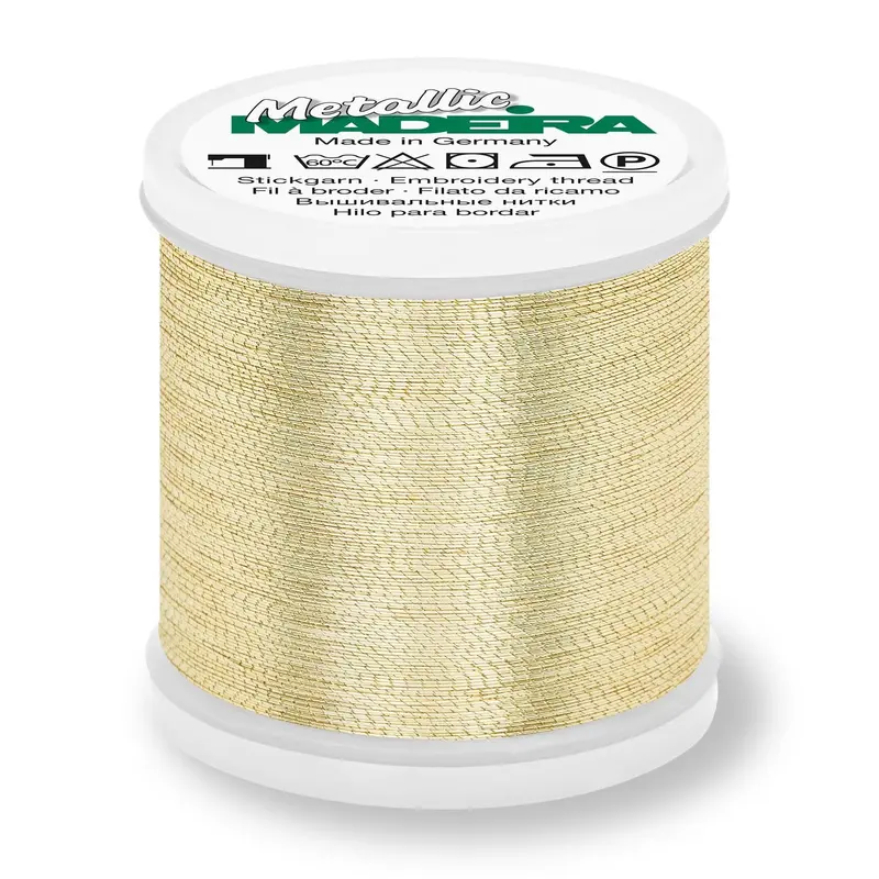 Madeira Smooth Metallic Embroidery Thread | Gold 3 1