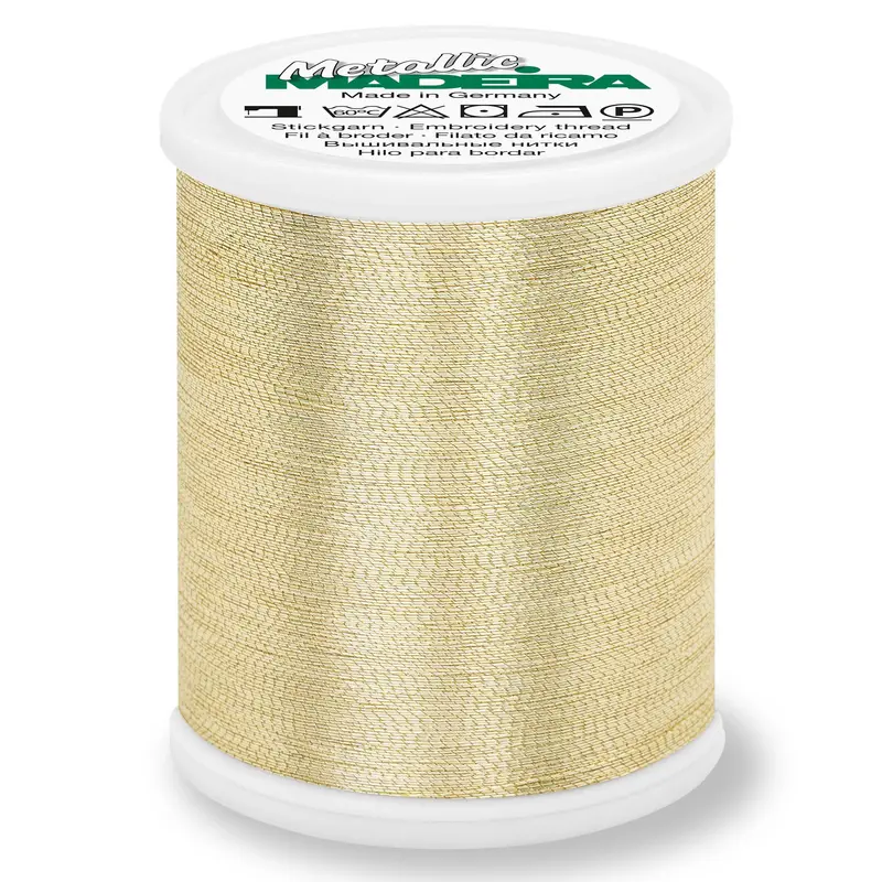 Madeira Smooth Metallic Embroidery Thread | Gold 3 2