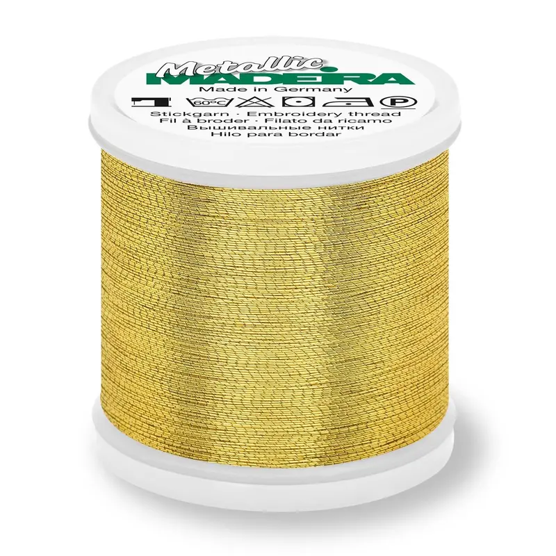 Madeira Smooth Metallic Embroidery Thread | Gold 4 1