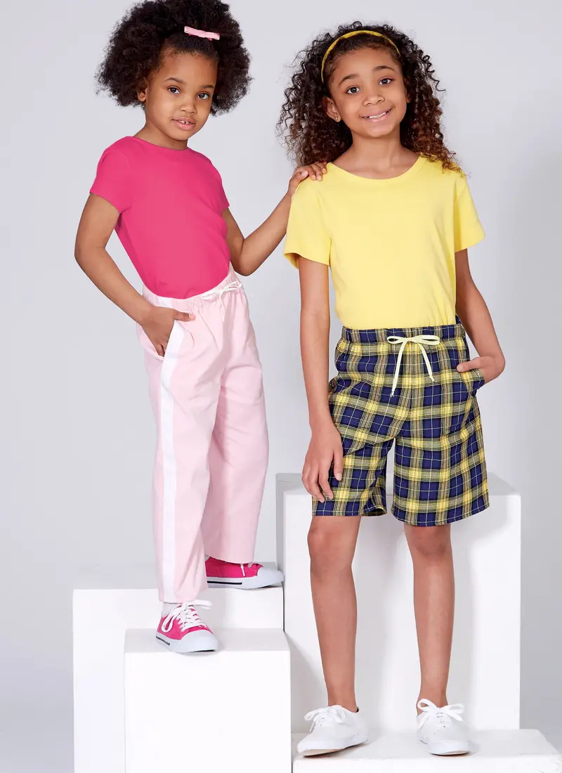 Mccalls 7966 Girls' Shorts And Pants Sewing Pattern 1