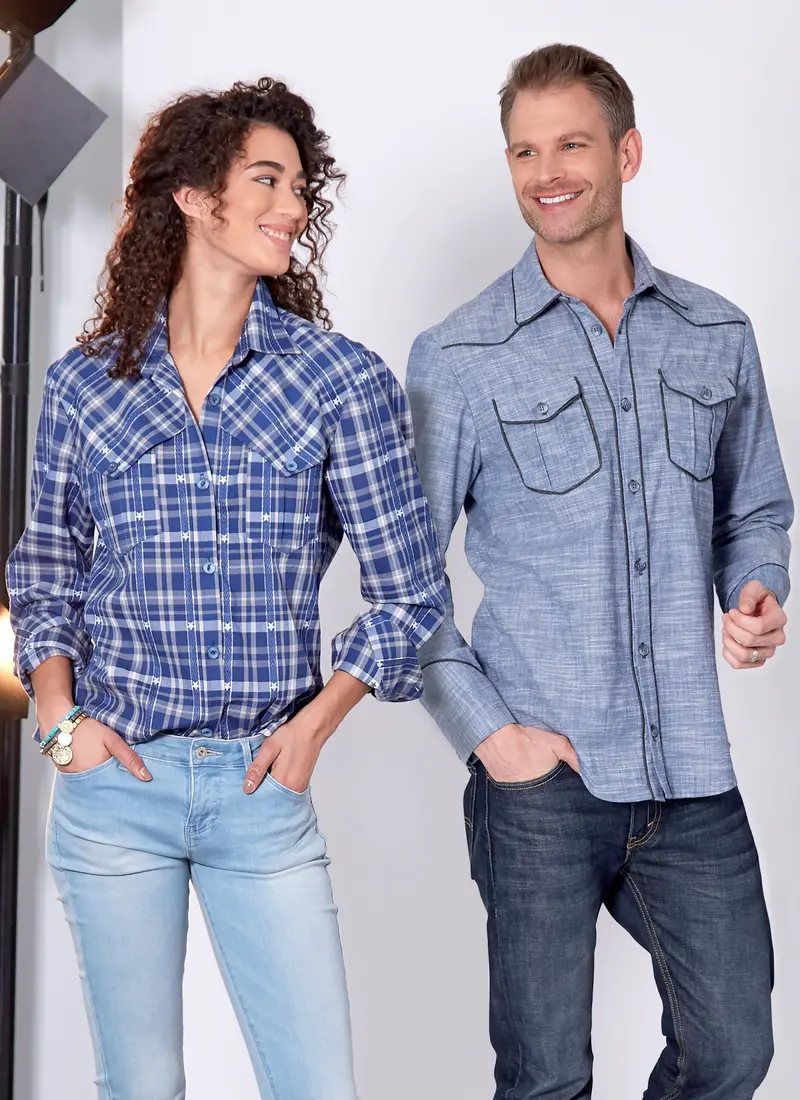 Mccalls 7980 Misses' And Men's Shirts Pattern 1