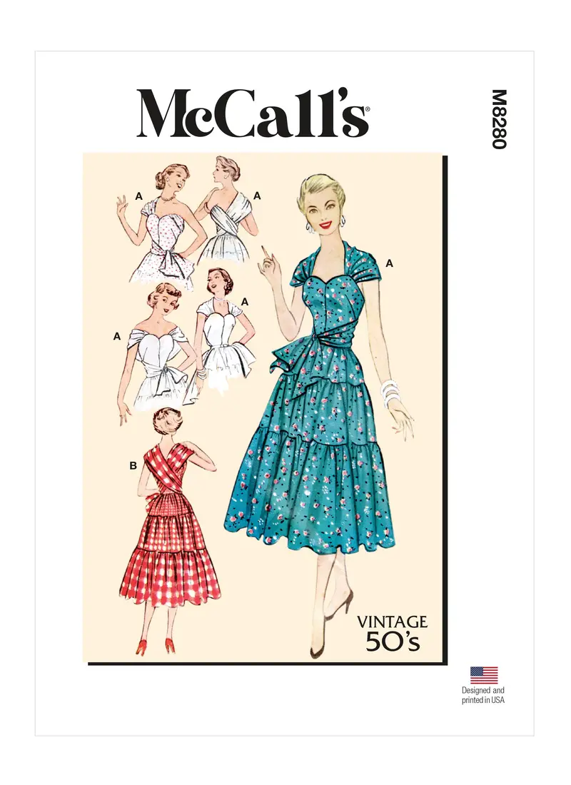 Mccalls 8280 Misses' Dresses Sewing Pattern 1