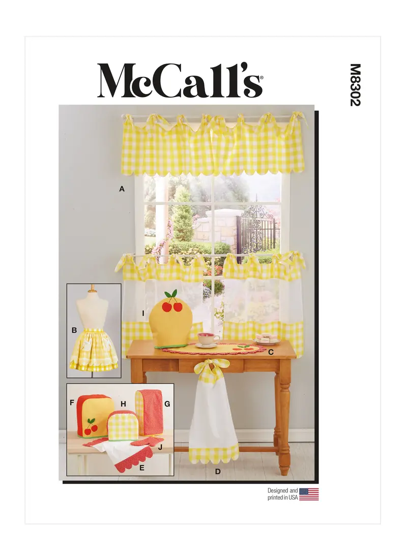 Mccalls 8302 Kitchen Décor And Apron Sewing Pattern 2