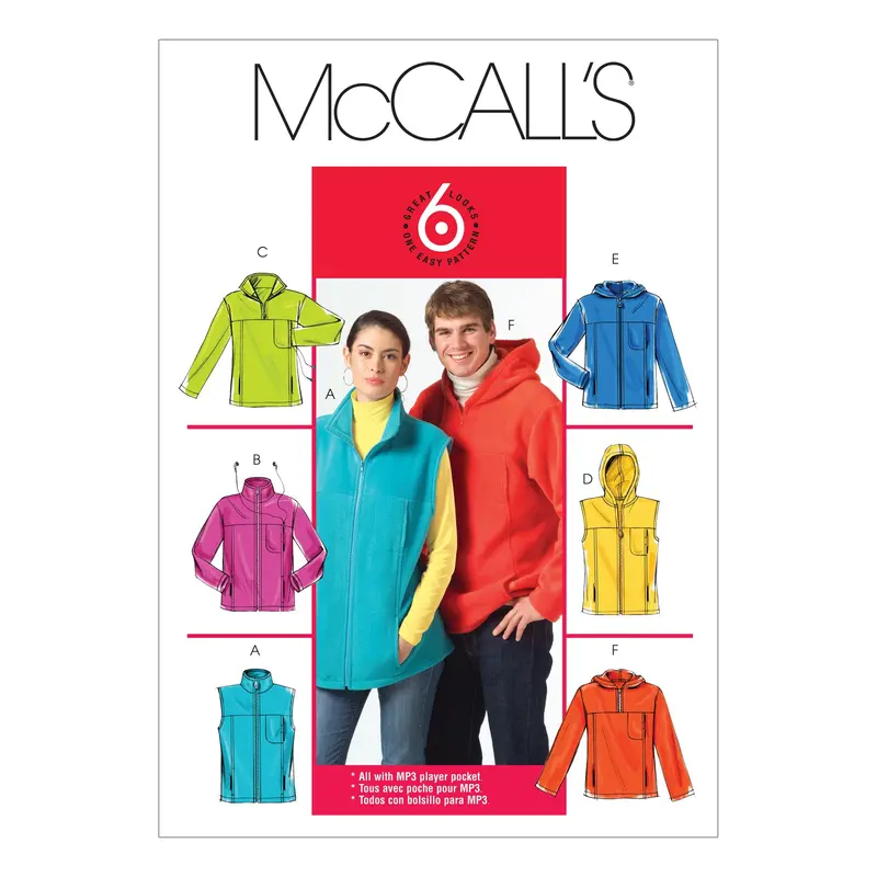 Mccall's Sewing Pattern 5252 Vest And Jackets 2