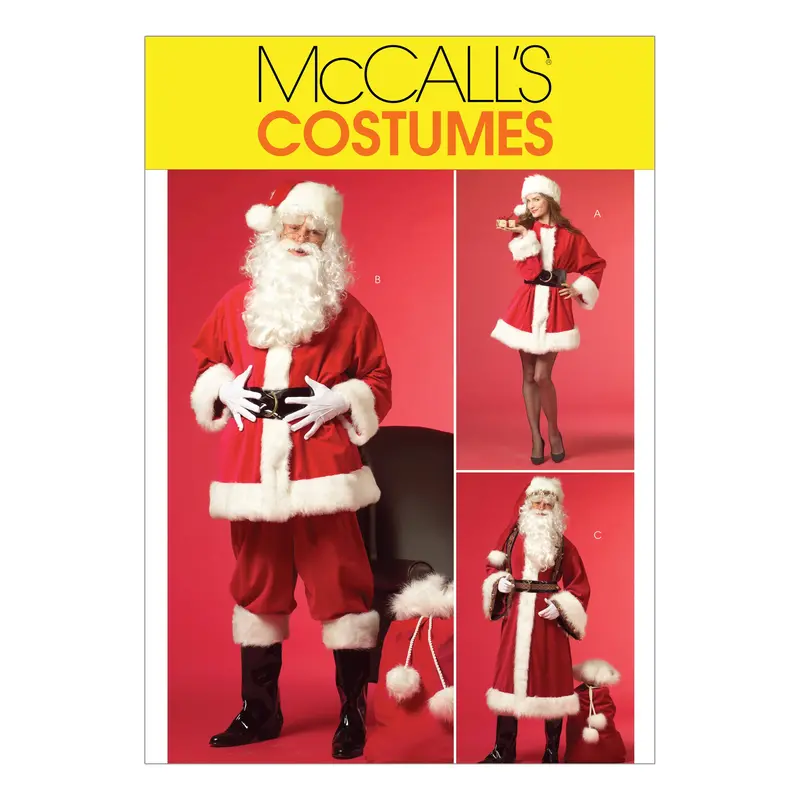 Mccall's Sewing Pattern 5550 Santa Costumes 2