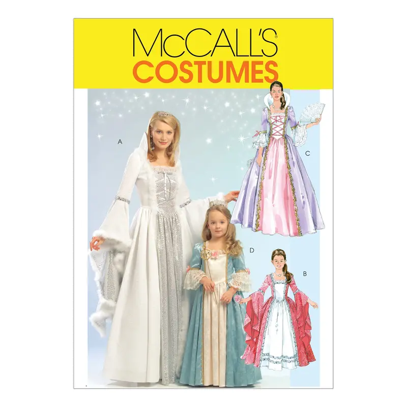 Mccall's Sewing Pattern 5731 Princess Costumes 2