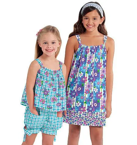 Mccall's Sewing Pattern 5797 Girls' Summer Coordinates 1