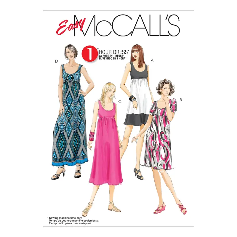 Mccall's Sewing Pattern 5893 Ladies Dresses 2