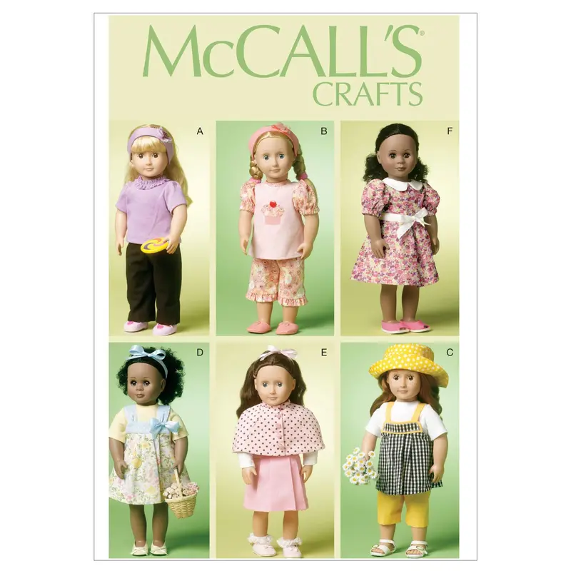 Mccall's Sewing Pattern 6526 For 18 Inch  Doll Clothes 1