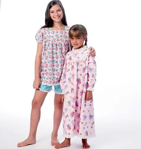 Mccall's Sewing Pattern 6831 Girls' Sleepwear | Easy 1