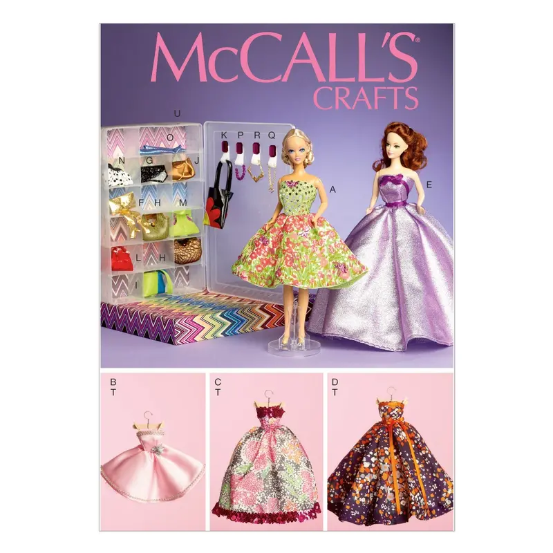 Mccall's Sewing Pattern 6903 Doll Clothes And Accessories 1