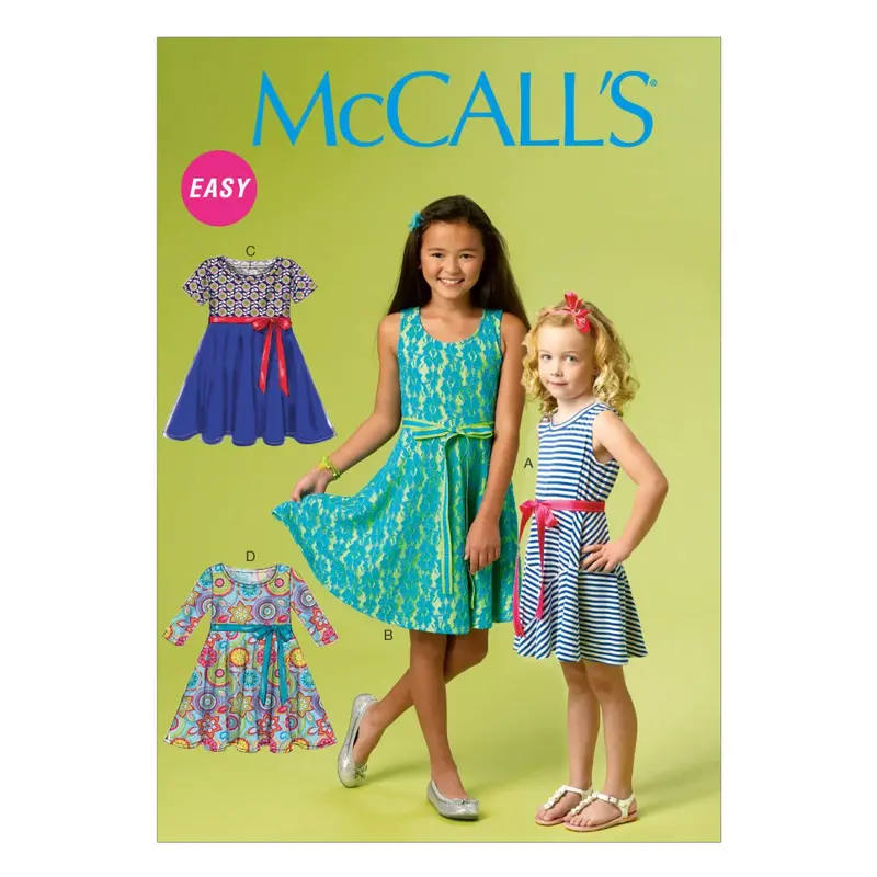Mccall's Sewing Pattern 6915 Girls' Dresses | Easy 2