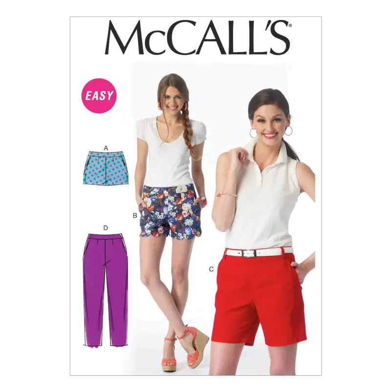 Mccall's Sewing Pattern 6930 Misses' Shorts And Pants 2