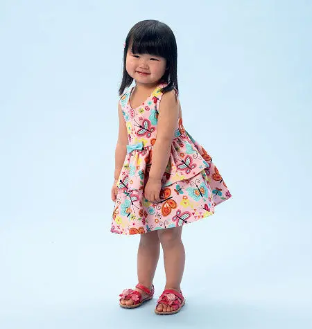 Mccall's Sewing Pattern 6944 Toddlers' Top, Dresses, Rompers And Panties 1