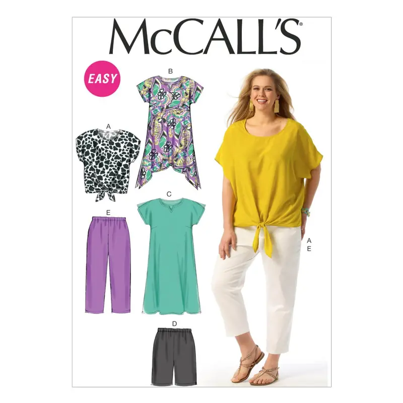Mccall's Sewing Pattern 6971 Women's Top, Tunic, Dress, Shorts And Pants 2