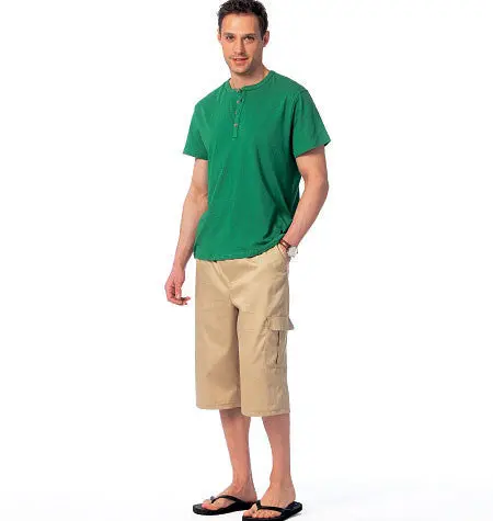 Mccall's Sewing Pattern 6973 Men's Tank Tops, T-Shirts And Shorts 1