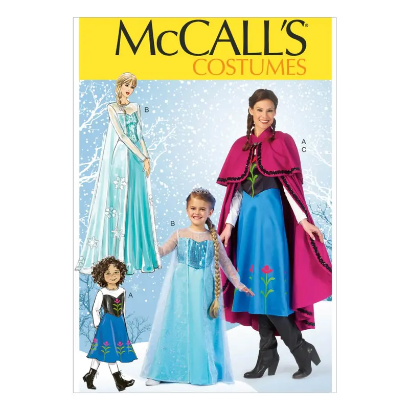Mccall's Sewing Pattern 7000 Frozen Costumes 2