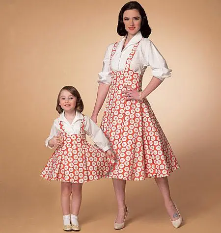 Mccall's Sewing Pattern 7184 Misses'//Girls' Top And Jumper 1