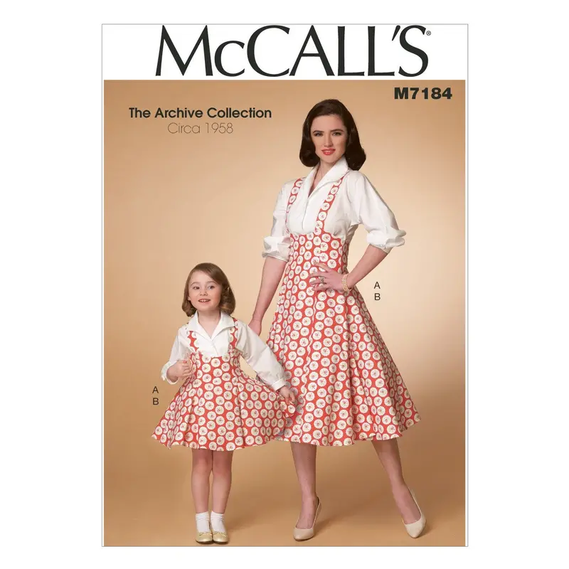Mccall's Sewing Pattern 7184 Misses'//Girls' Top And Jumper 2