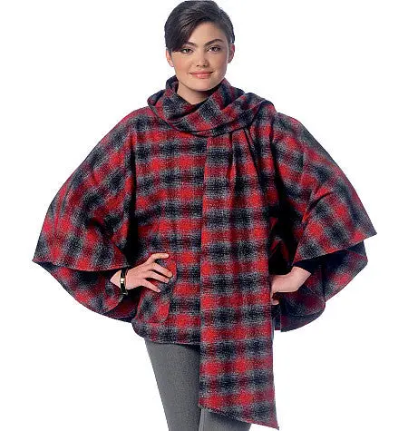 Mccall's Sewing Pattern 7202 Misses' Ponchos 1