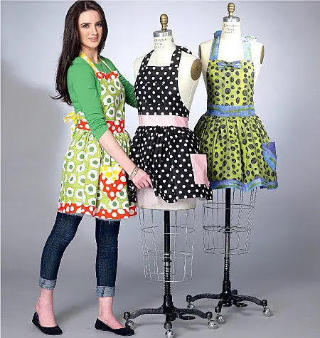 Mccall's Sewing Pattern 7208 Misses' Aprons And Petticoat 1