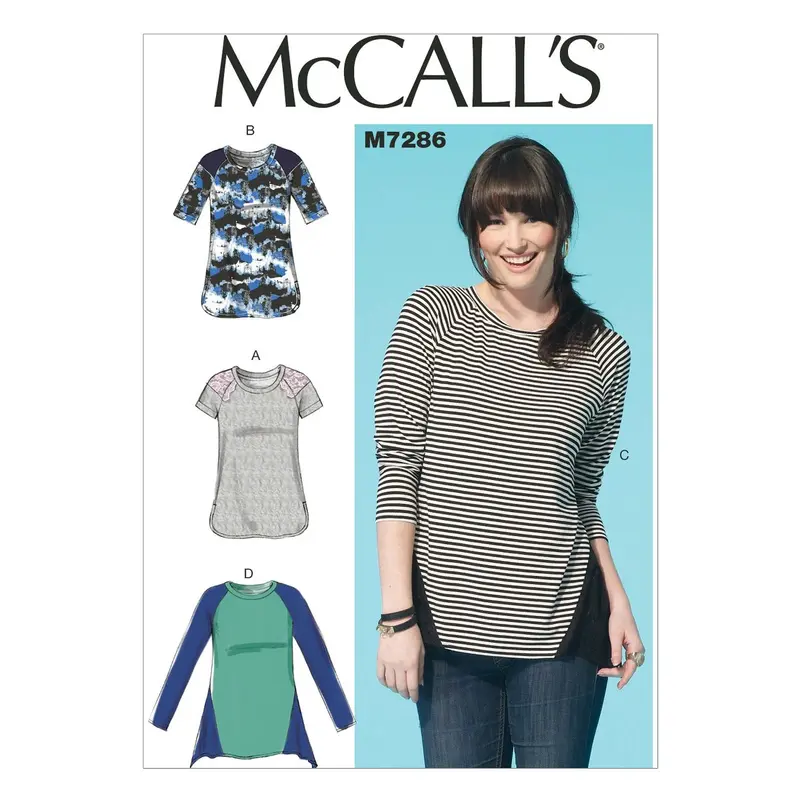 Mccall's Sewing Pattern 7286 Misses' Tops 2