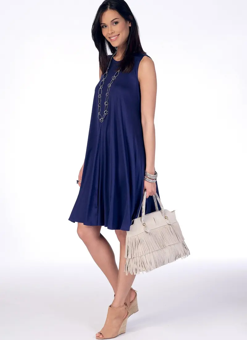 Mccall's Sewing Pattern 7407 Flared Top And Dress 1