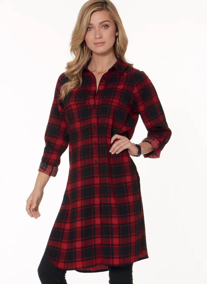 Mccall's Sewing Pattern 7472 Misses' Raglan Sleeve, Button-Down Shirts And Tunics 1