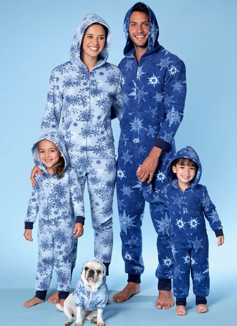 Mccall's Sewing Pattern 7518 Hooded Onesies And Dog Coat 1