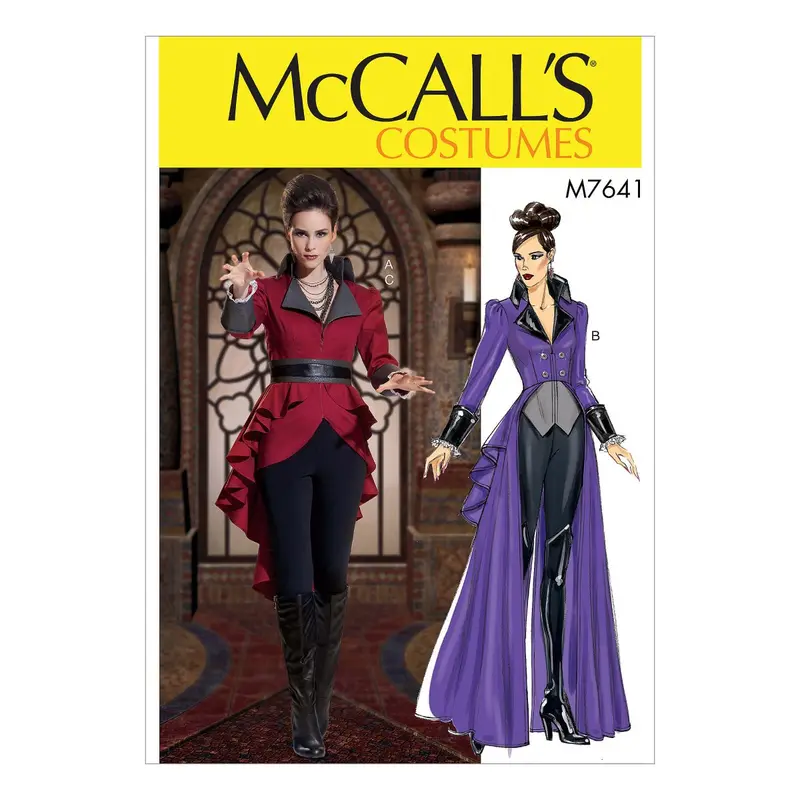 Mccall's Sewing Pattern 7641 Misses' Jacket Costume With Belt 2