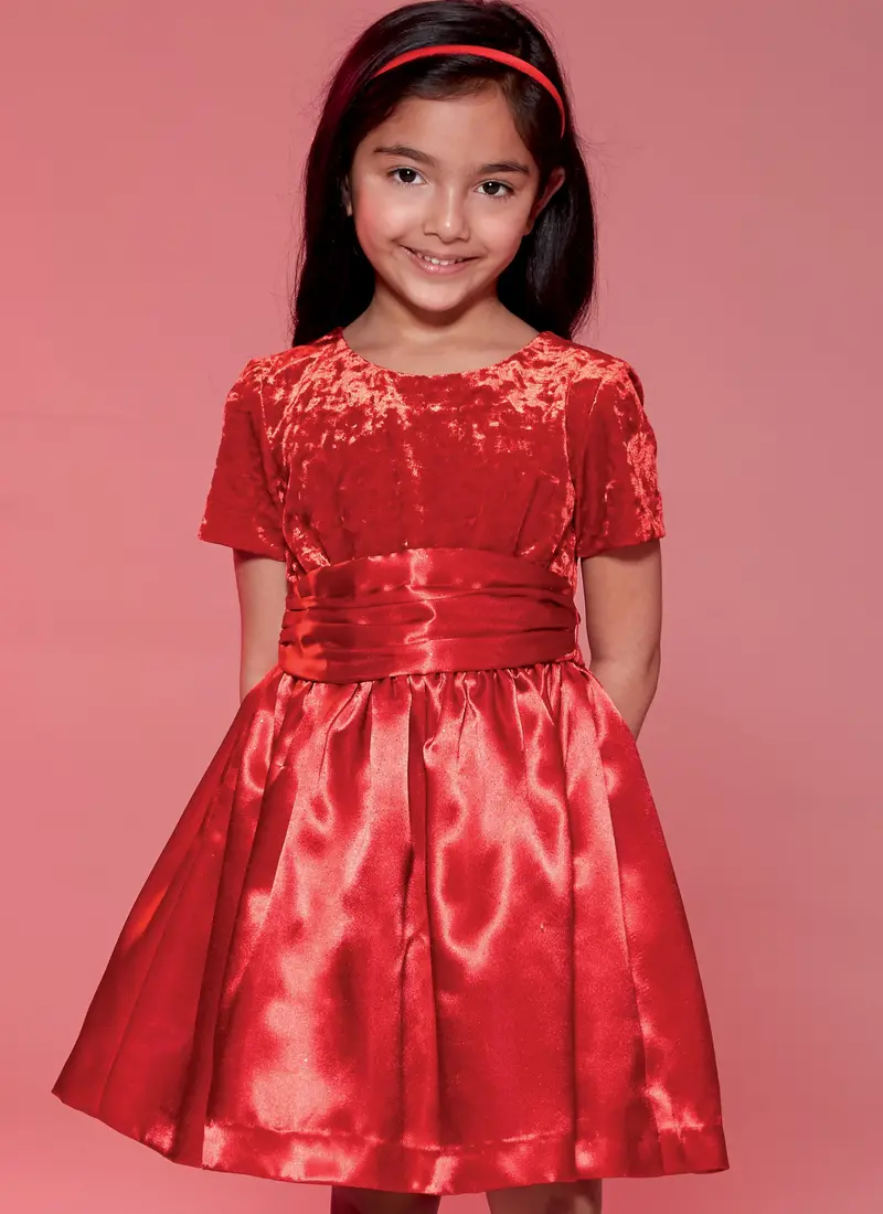 Mccall's Sewing Pattern 7648 Gathered Dresses With Petticoat And Sash 1