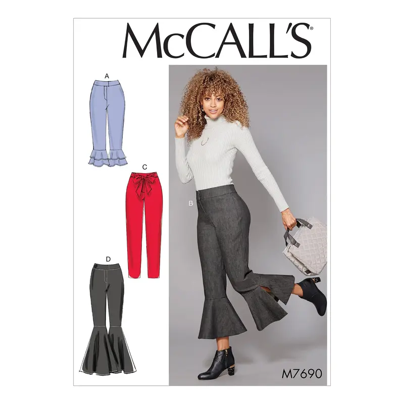 Mccall's Sewing Pattern 7690 Ladies Trousers 2