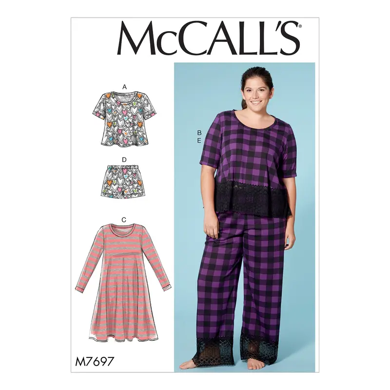 Mccall's Sewing Pattern 7697 Women's Lounge Wear 2