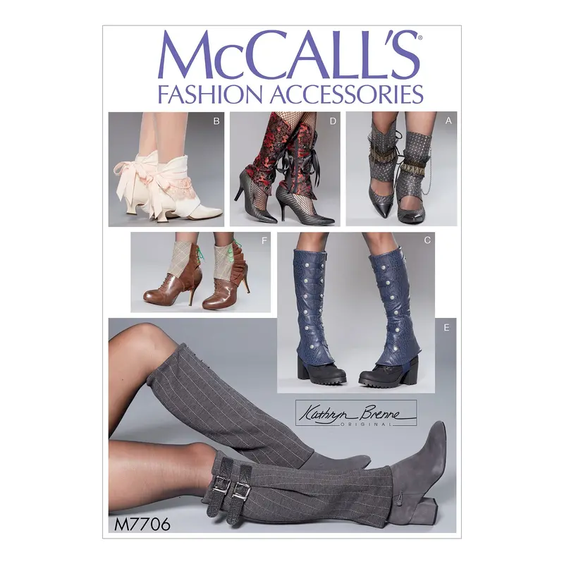 Mccall's Sewing Pattern 7706 Misses' Spats 1