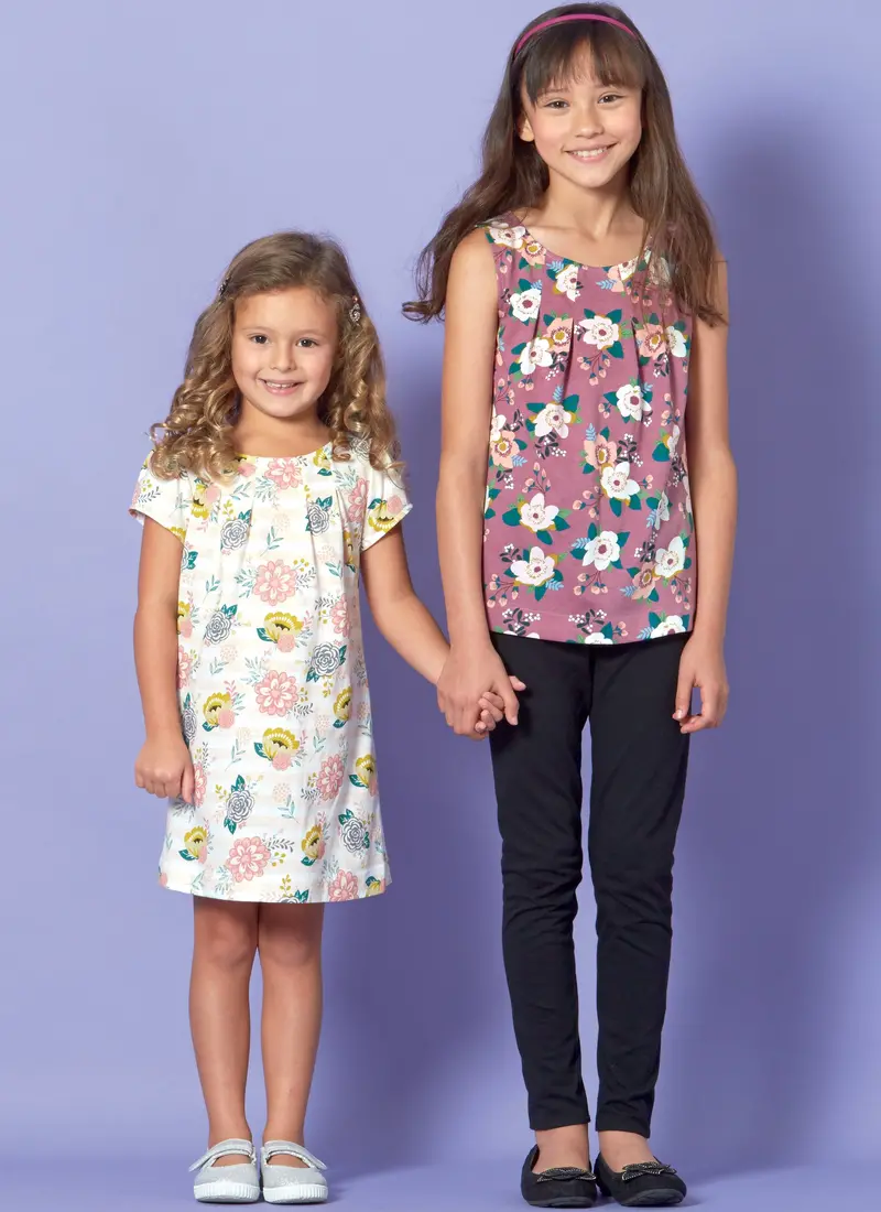 Mccall's Sewing Pattern 7709 Tops, Dresses And Leggings Pattern 1