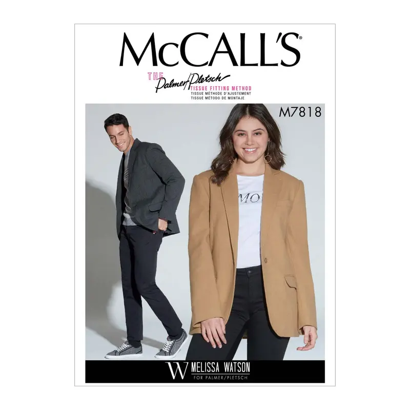 Mccall's Sewing Pattern 7818 Unisex Jacket 2