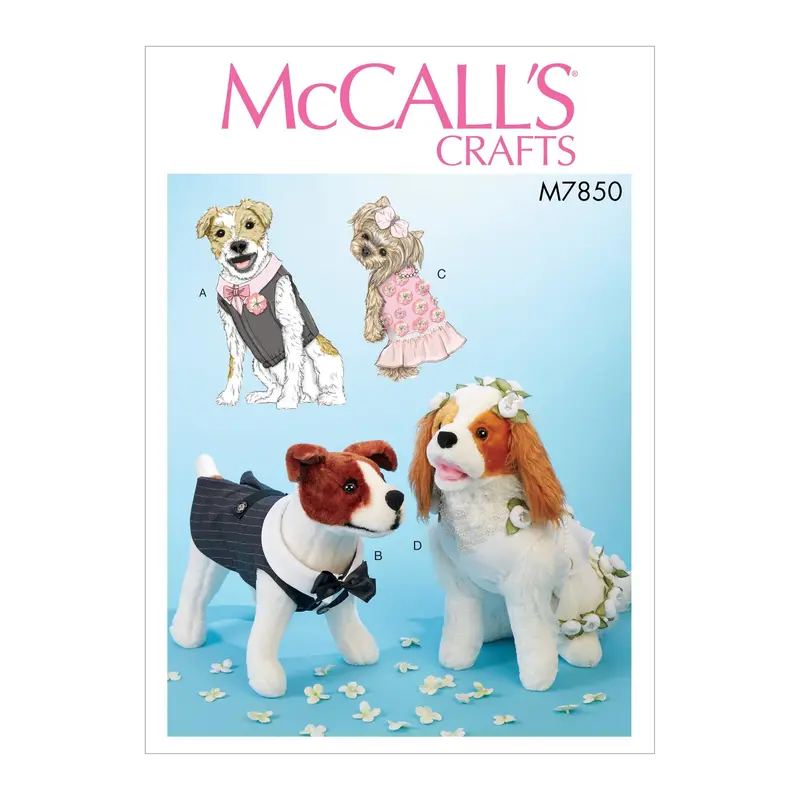 Mccall's Sewing Pattern 7850 Pet Clothes 1