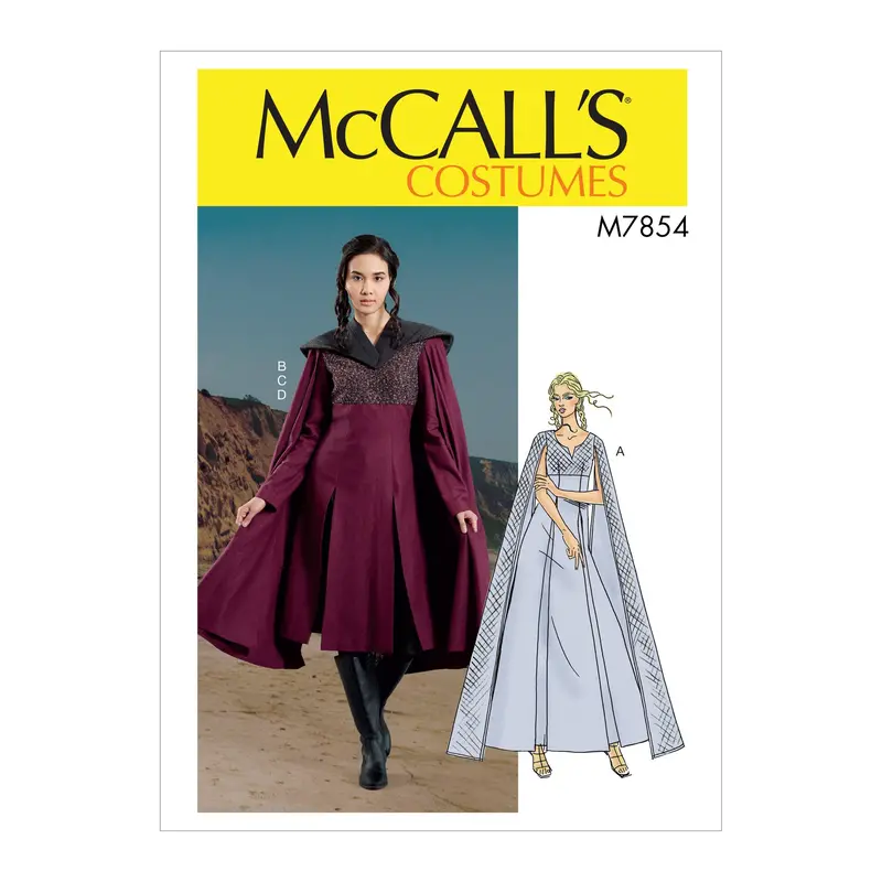 Mccall's Sewing Pattern 7854 Misses' Game Of Thrones Costume 2