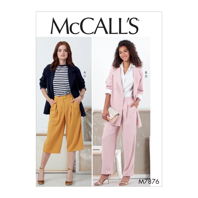 Mccall's Sewing Pattern 7876 Ladies Jackets And Trousers 2