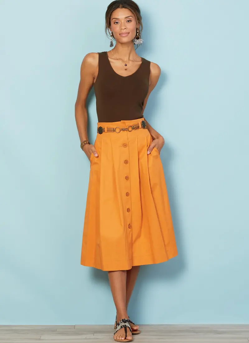 Mccall's Sewing Pattern 7906 Pleated Skirts 1