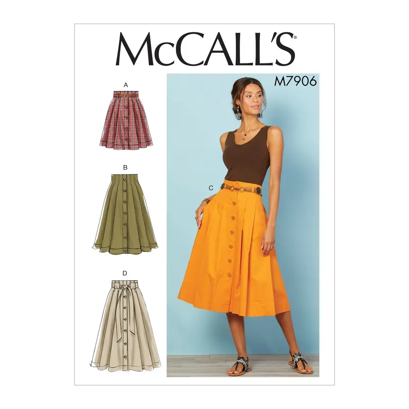 Mccall's Sewing Pattern 7906 Pleated Skirts 2