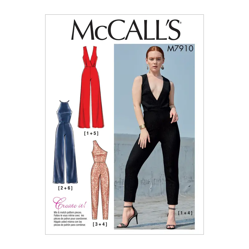 Mccall's Sewing Pattern 7910 Special Occasion Jumpsuits 2